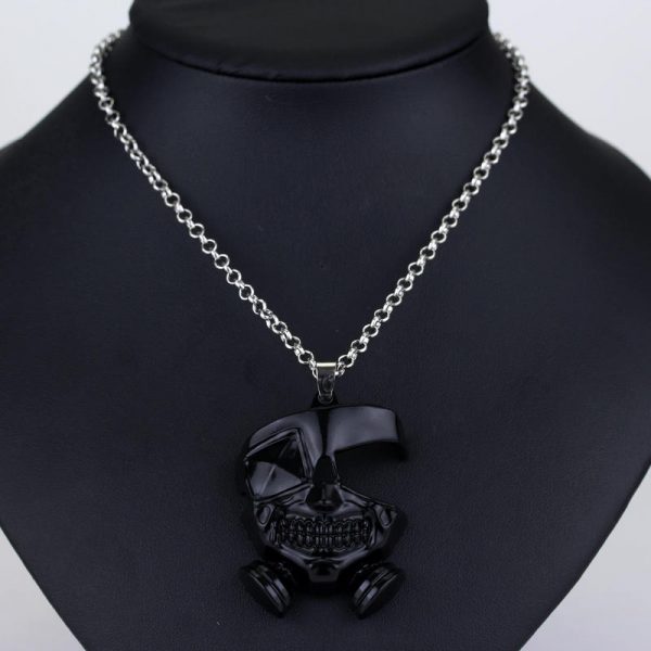 Anime Tokyo Ghoul Necklace Kanek Ken Cosplay Pendant Necklace Long Chain Accessories Men Halloween Gifts 1 - Tokyo Ghoul Merch Store