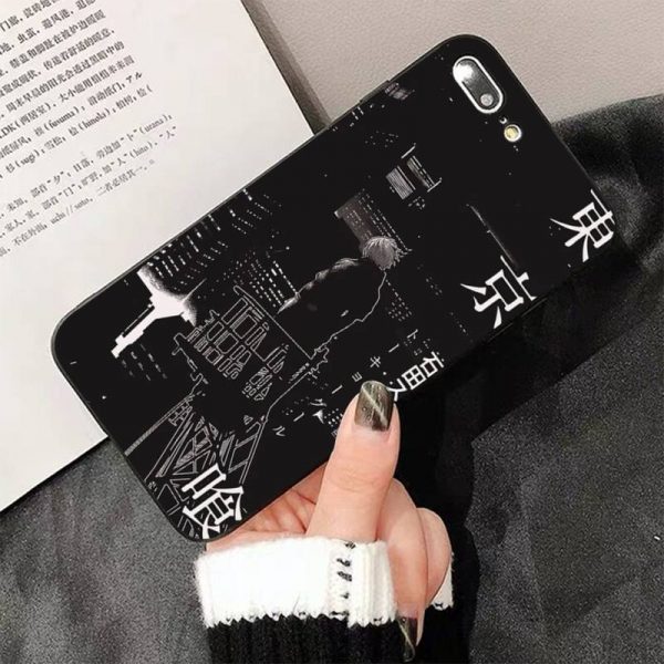 FHNBLJ Tokyo Ghoul Anime Soft Silicone Black Phone Case For iphone 12pro max 8 7 6 1 - Tokyo Ghoul Merch Store
