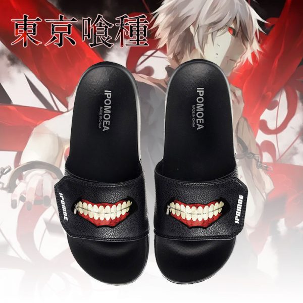 Tokyo Ghoul Cosplay Shoes Slippers Kaneki Ken Men Women Flip Flops Casual Summer Chaussures - Tokyo Ghoul Merch Store