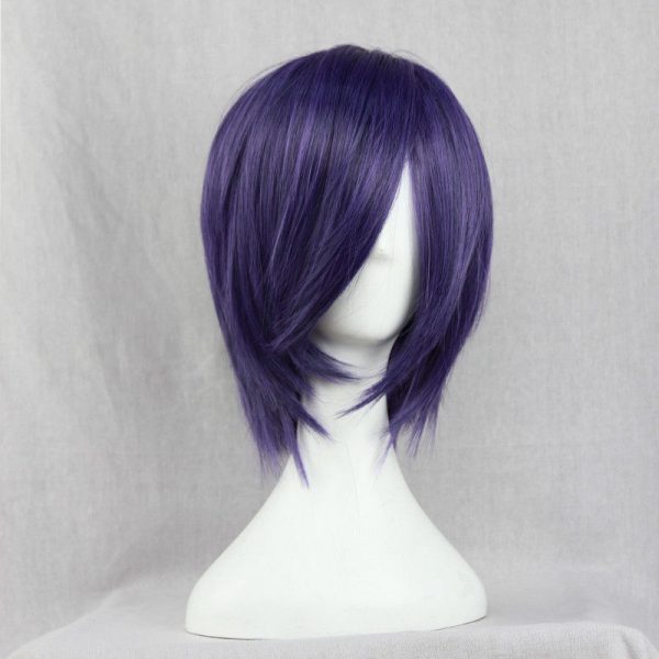 Anime Tokyo Ghoul Touka Kirishima Wig Kirishima Toka Short Purple Hair Halloween Party Cosplay Wigs Wig 1 - Tokyo Ghoul Merch Store