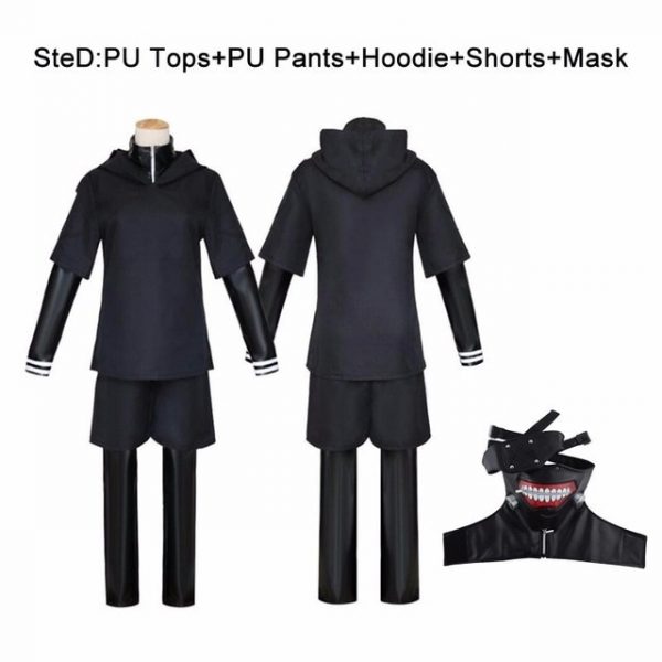 JP Anime Tokyo Ghoul Ken Kaneki Cosplay Costume Full Set Black Leather Fight Uniform Women Men 1.jpg 640x640 1 - Tokyo Ghoul Merch Store