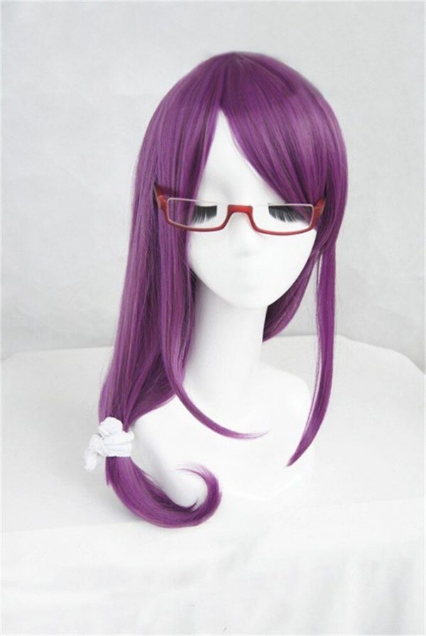 Tokyo Ghoul Guru Rize Kamishiro Long Wavy Purple Heat Resistant Synthetic Hair Cosplay Wig Wig Cap 1 - Tokyo Ghoul Merch Store