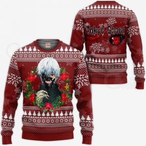Ken Kaneki Cool Ugly Christmas Sweater Tokyo Ghoul Idée cadeau VA11Official Tokyo Ghoul Merch