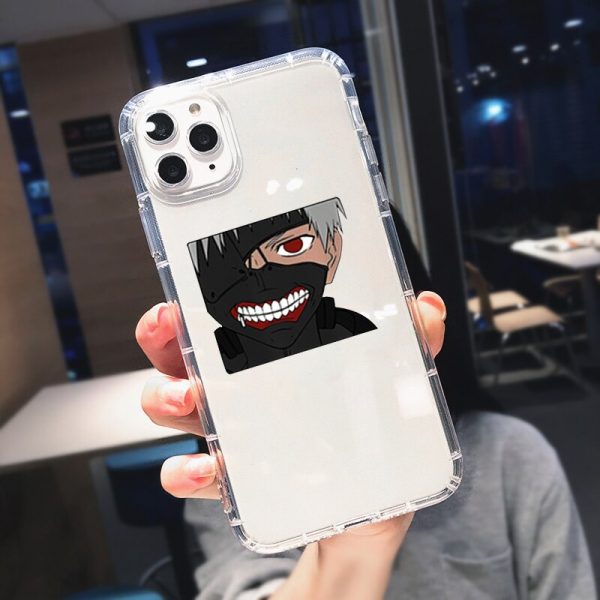 Tokyo Ghoul Kaneki Ken Clear Phone Case For iPhone 11 Pro Max 12 XS 8 7 4 - Tokyo Ghoul Merch Store