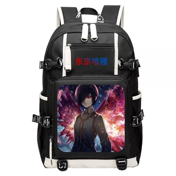 Unisex Anime Cos Tokyo Ghoul kaneki ken Touka Kirishima Outdoor Travel Rucksack Casual Schoolbag Student Backpacks 2 - Tokyo Ghoul Merch Store